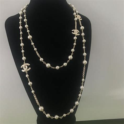 chanel replica pearls|chanel pearl necklace etsy.